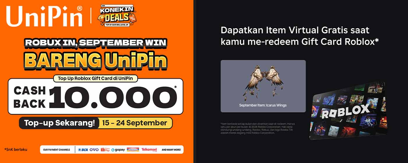 Robux In, September Win Bareng UniPin!